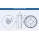 Мотор T-Motor U8 II KV190 6S 1048.8W для коптеров