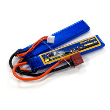 Аккумулятор для страйкбола Giant Power (Dinogy) Li-Pol 1300 мАч 7.4 В 96x18x7,5 мм T-Plug 25C