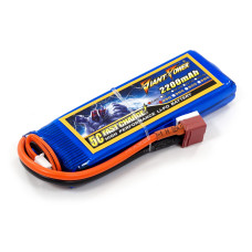 Аккумулятор для страйкбола Giant Power (Dinogy) Li-Pol 2200 мАч 7.4 В 102x33x16 мм T-Plug 25C