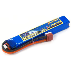 Аккумулятор для страйкбола Giant Power (Dinogy) Li-Pol 2000 мАч 7.4 В 126x21x20 мм T-Plug 25C