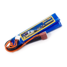 Аккумулятор для страйкбола Giant Power (Dinogy) Li-Pol 1300 мАч 7.4 В 103x20x7,5 мм T-Plug 25C
