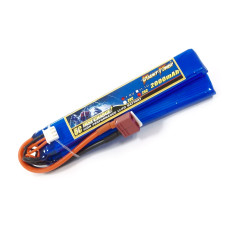 Аккумулятор для страйкбола Giant Power (Dinogy) Li-Pol 2000 мАч 7.4 В 126x21x10,5 мм T-Plug 25C