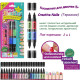 Дитячий лак-олівець для нігтів Malinos Creative Nails на водній основі (2 кольори зелений + блакитний)