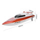 Катер на радиоуправлении Fei Lun FT009 High Speed Boat (оранжевый)
