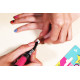 Дитячий лак-олівець для нігтів Malinos Creative Nails на водній основі (2 кольори малиновий + синій)