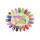 Дитячий лак-олівець для нігтів Malinos Creative Nails на водній основі (2 кольори Чорний + Блакитний)