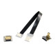 Шлейф 15см Mini HDMI 90 - Micro HDMI 90
