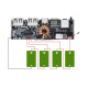 Плата для повербанка 5 USB портов 100W 5A с быстрой зарядкой QC3.0 (на 4 элемента 18650)