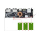 Плата для повербанка 5 USB портов 65W 5A с быстрой зарядкой QC3.0 (на 3 элемента 18650)