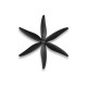Пропеллеры GemFan 8040-3 армированный поликарбонат 1CCW+1CW (черный)