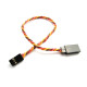 Удлинитель 22AWG для сервоприводов JR скрученный (30 см)