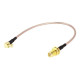 50 шт - Антенный кабель QJ RG316 20 см угловой (MMCX - SMA F)