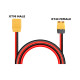 Кабель QJ XT60H Female - XT90H Male 12AWG 12см