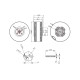 Комбо T-Motor 601-X KV170 мотор MN601-S с регулятором ALPHA 60A 12S (CW)